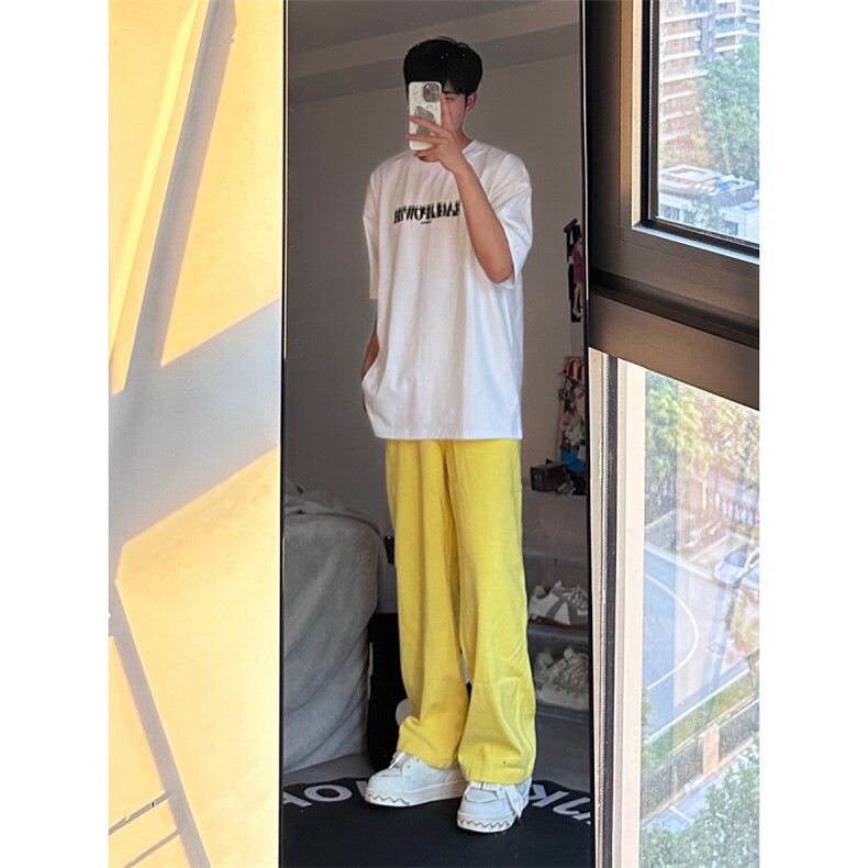 24年春夏季水洗高街vibe直筒宽松阔腿五色牛仔裤NZ2310-P55控78，男装牛仔裤，星座1002-1