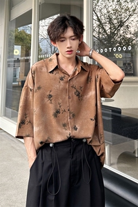 现货   潮男单品两色花衬衫  A071-T18-P38图片