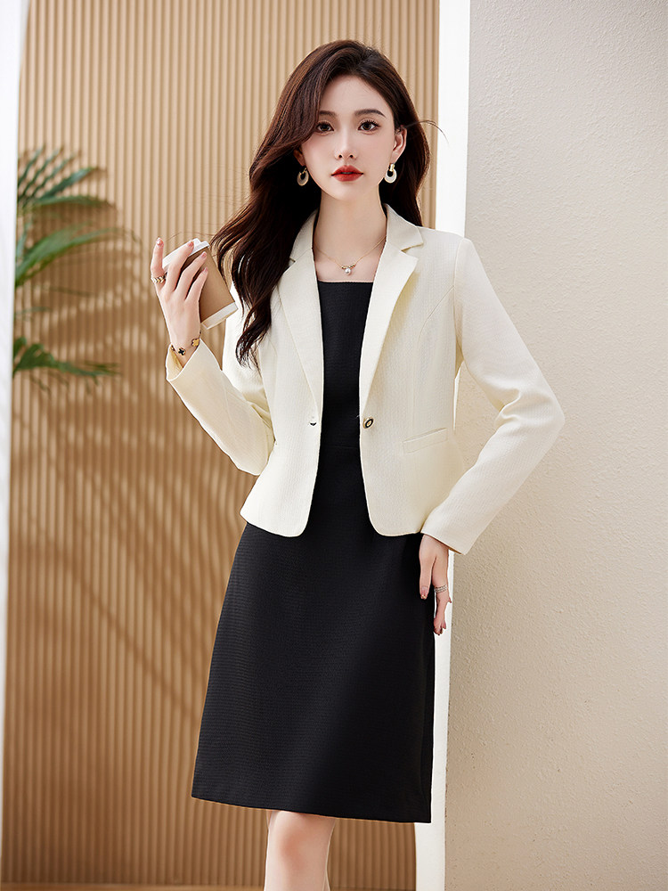 小西装外套连衣裙女2024春秋新款通勤气质名媛洋气裙子,女装连衣裙,贝蕾酷儿