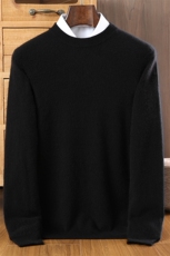 新款高端男开衫秋冬保暖百搭时尚圆领毛衣优雅商务休闲针织衫，男装羊绒开衫，暖钟情羊绒