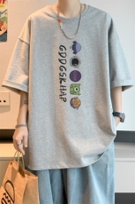 已注册/夏季新款内景ins潮牌宽松短袖T恤男圆领打底衫DT9664/P25，男装T恤，电商B316