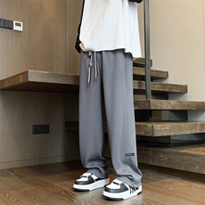 加绒秋冬季新款直筒宽松垂感运动休闲卫裤子K932特批32加绒特批42，男装休闲裤，星座718-1