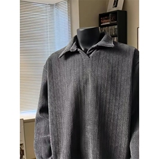 DB153-批45新款polo衫男生穿搭上衣宽松长袖体恤T，男装Polo衫，星座603-2