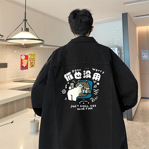牛仔夹克男大码牛仔外套男茄克 NJ77403-P60图片