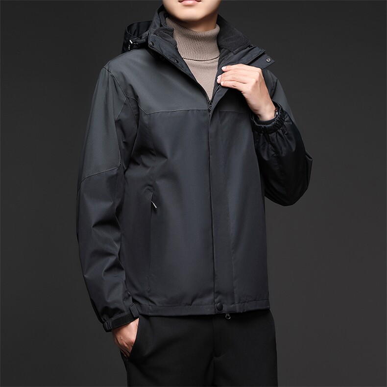 D7020A男士2023年防水宽松冲锋衣户外登山时尚休闲夹克外套P155,男装夹克,电商B360