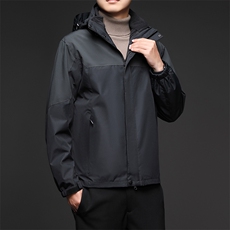 D7020A男士2023年防水宽松冲锋衣户外登山时尚休闲夹克外套P155，男装夹克，电商B360