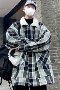 羊羔毛加绒加厚棉服外套男冬季百搭情侣棉衣 M166 P115 控148图片