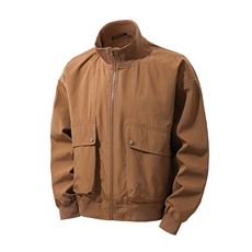 JK007立体白底大口袋工装教练飞行夹克聚酯纤维(S-3XL)TP38，男装夹克，电商A088