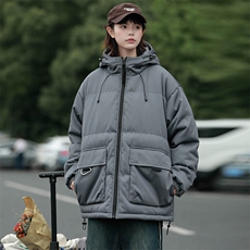 冬上新加棉简约棉服潮中性风连帽棉衣外套男女8333-P115控价158，男装棉衣，电商A441-1