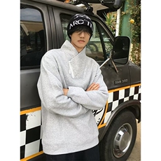 AA2153常规38加绒42美式复古半高领卫衣，男装卫衣，电商B323A