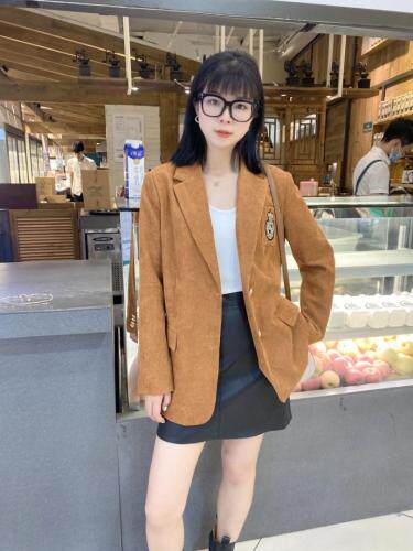 【现货】2021秋季新品灯芯绒系列西装跑量，女装西装，蓝典