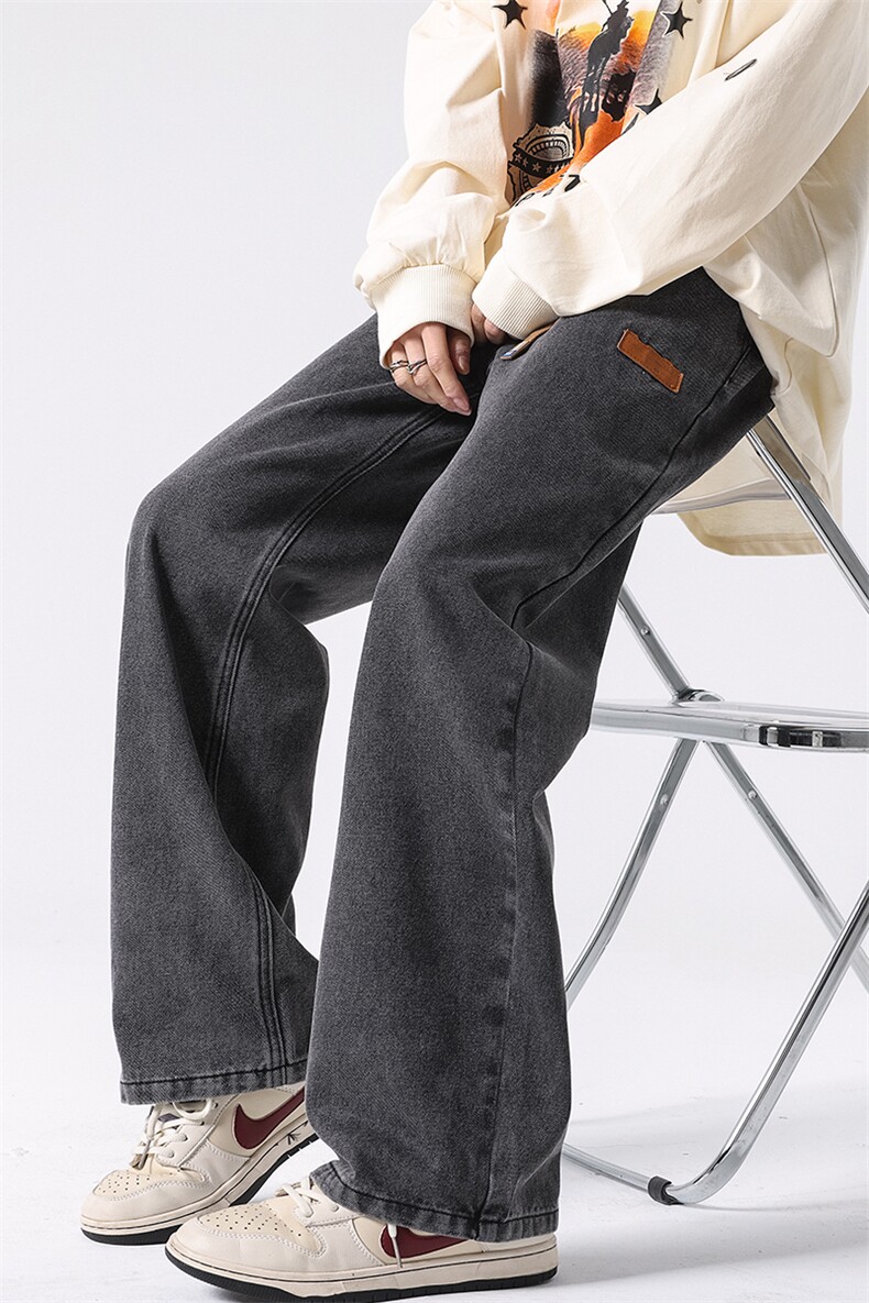 8XL-M特大码牛仔裤男宽松直筒裤子加肥加大码K908P50控68,男装牛仔裤,电商D206-1
