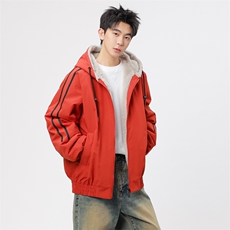 自家图有视频加绒毛领棉衣冬季新款座山雕连帽派克棉服M2556p88，男装棉衣，电商D315