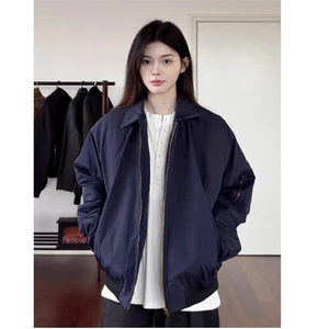 美式bomber飞行夹克男女春秋潮cleanfit外套工装棒球服RS0900-p58图片