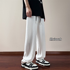 XZ616夏季新款薄款激光打孔冰丝凉感休闲裤TY2522P45控58，男装休闲裤，星座512A（原616）