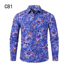 1611B-合集2-P252021新款四季有货长袖大码衬衫欧美宽松印花衬衫，男装衬衫，星座1508-1
