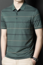 POLO衫男上衣半袖男装衣服男士体恤衫T恤潮牌休闲翻领爸爸短袖男，男装T恤，电商B212（原钱塘6029）