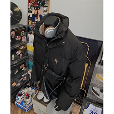 405A美式高街个性金属设计印花满天星棉服MY24912-特批85控158，男装棉衣，星座405A