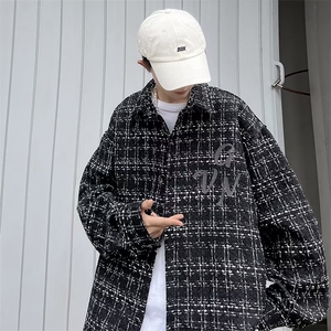 小香风夹克男ins潮牌痞帅外套春秋季休闲百搭上衣潮JK07715-P48图片