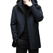 冬季新款中年男时尚外套羽绒服连帽上衣爸爸装YYYR3019-P295，男装羽绒服，电商B212（原钱塘6029）