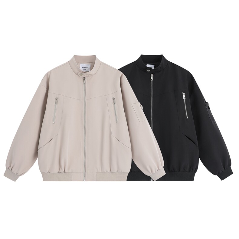 JK5511-特价P70128 美式工装飞行服夹克男女休闲棒球服外套图片