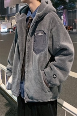 2023冬装青少年加绒加厚棉衣休闲羊羔绒外套男女915-P105控价138，男装棉衣，电商A441-1