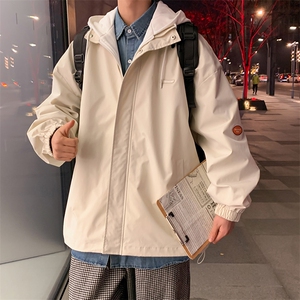 男士春秋季新款夹克连帽假两件休闲潮流外套上衣A266-JK2122-P55图片