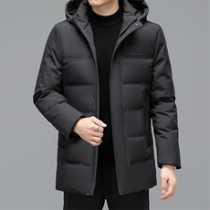冬季2022休闲男士可脱卸帽羽绒服中青年加厚保暖外套YD8215-P198，男装羽绒服，星座1105-3