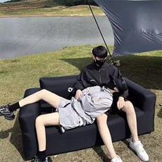 防晒两件套装男夏季潮牌半拉链一套帅气休闲短裤ZQ01-P45，男装休闲套装，星座1001-1