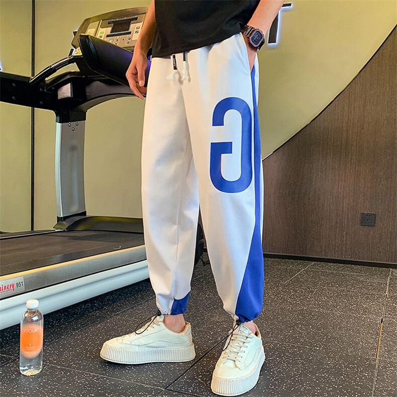 D2107-P68-控98春夏新品抖音阔腿社会小伙运动裤男休闲九分裤,男装休闲裤,电商A108