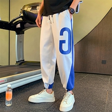 D2107-P68-控98春夏新品抖音阔腿社会小伙运动裤男休闲九分裤，男装休闲裤，电商A108