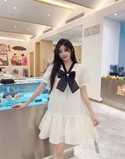 蝴蝶结连衣裙，女装连衣裙，时代公主