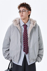 无影墙 美式座山雕加绒加厚棉服男女秋冬宽松休闲棉衣-A2347P120图片