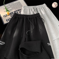 高转化人气秋冬卫裤港风男字母宽松休闲X416B-1-KL919-P55控88，男装休闲裤，星座416B-1