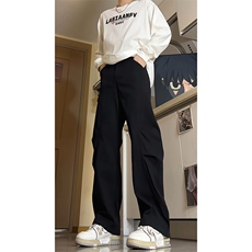 8XL-M春季弯刀裤工装裤子男美式高街马吉拉西裤阔腿直筒KZ009P58，男装西裤，电商B312