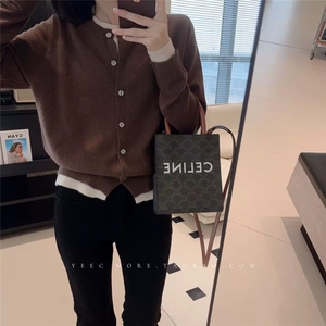 时尚女士秋冬纯毛假两件羊毛开衫 显瘦百搭红色针织外套图片