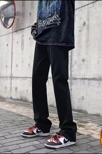 加绒加厚牛仔裤男冬季保暖直筒裤休闲长裤牛仔裤 网图NZK8010-P48图片