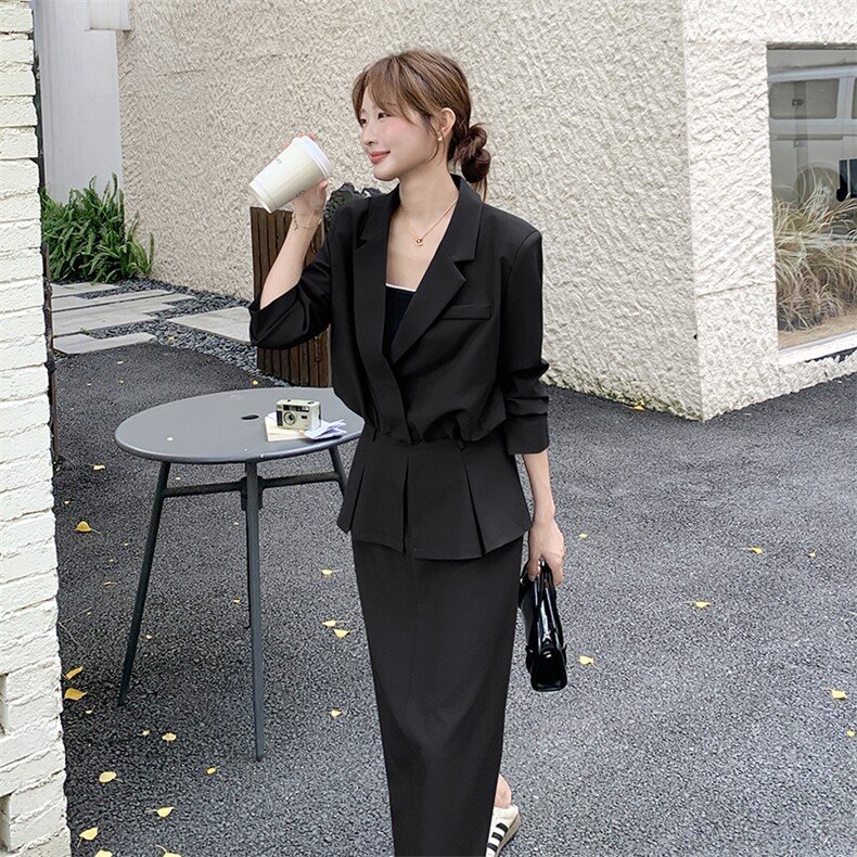 秋装新款设计感韩系西装半裙套装F665-P165-K248,女装套装/套裙,2C255