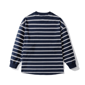 1可二开白底高品质条纹大码M-5XL卫衣男97%棉3%氨纶77943P50控78图片