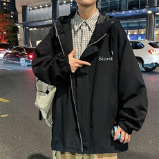 JK41098-P85加棉款-P115纯棉连帽夹克男士大码工装夹克男外套男，男装夹克，电商A040