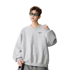 刺绣v领卫衣男 cp120-特p40图片