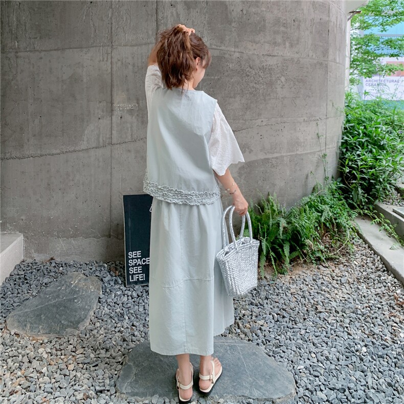 现货数据好蓝色刺绣休闲三件套2054P185K258,女装套装/套裙,2C176