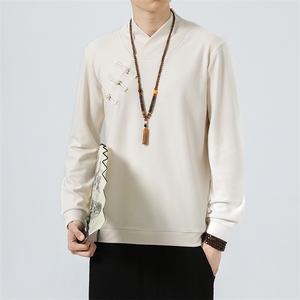 2026新款秋冬风长袖卫衣汉服盘扣中式保暖打底衫2378-P60图片