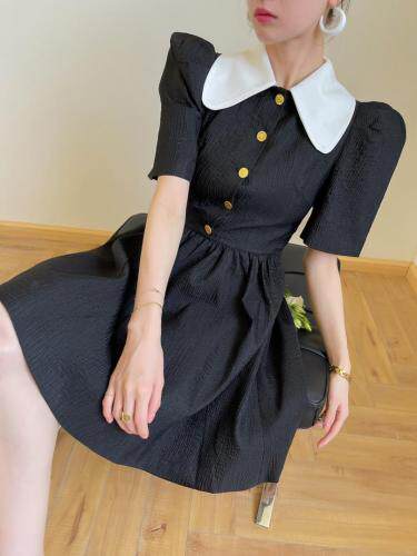 【新款上新】现货～翻领短袖连衣裙，女装连衣裙，LION&CAT(2F)