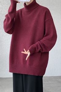 8XL-M 神款搭配！！！特大码高领毛衣男打底衫百搭内搭MY1214P45图片