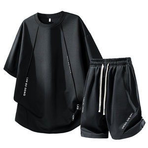 【现货】夏季潮牌青少年短袖t恤短裤套装 TZ888118特P45控88，男装牛仔裤，电商A309