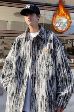 特批P63无差价冬季银狐绒加厚棉服男百搭小香风外套J683J加绒，男装棉衣，电商A001