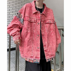 牛仔外套男女韩版潮流拼接高街帅百搭2025春季ins外套W5878X-P75图片