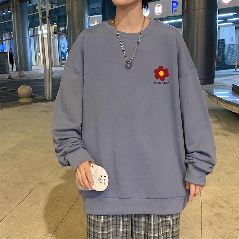 S6257-P28秋季圆领卫衣男大码韩版宽松长袖外套,男装卫衣,电商A040