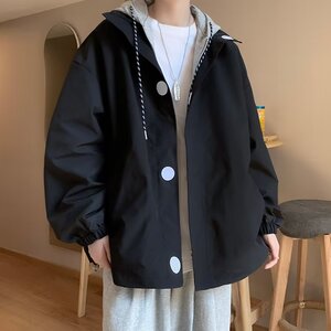 男秋季2023新款长袖夹克假两件外套JM06P60